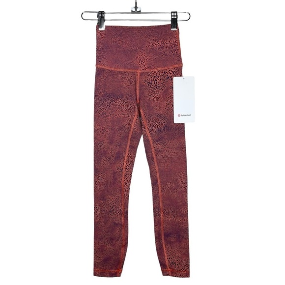 NWT lululemon Wunder Train High-Rise Tight 25” Cracle Glaze Sz0 - Picture 4 of 15